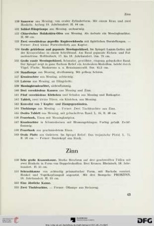 Zinn (Nr. 550-596)