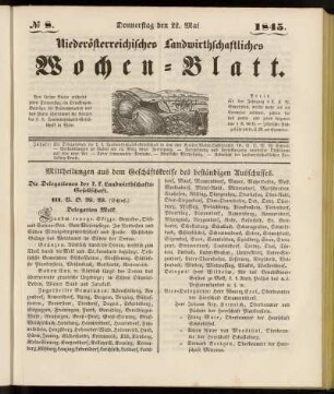 No 8. Donnerstag den 22. Mai 1845