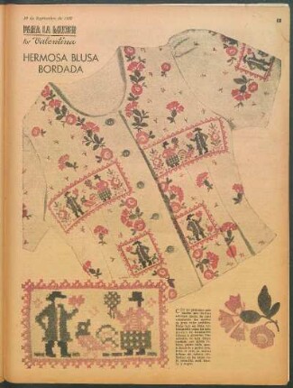 Hermosa blusa bordada [Fotografías] : Para la mujer