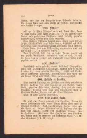 401. Haschée zu bereiten.