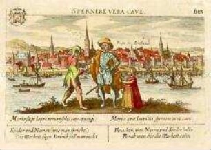 Riga, Ansicht und Szene (aus Fürst, Sciographia, Nr. B 83)