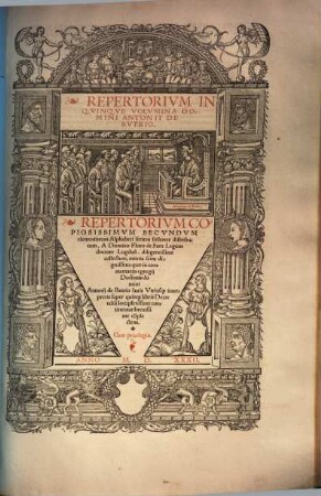 In quinque libros decretalium commentaria, [6]. Repertorium in quinque volumina