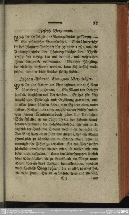 Johann Andreas Benignus Bergsträßer