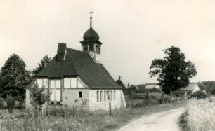 Fachwerkkirche in Jämlitz : Tykowana cyrkej w Jemjelnicy pola Mužakowa