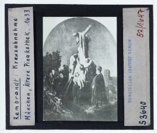 Rembrandt, Kreuzabnahme (München AP 395),Rembrandt, Passionszyklus (München AP)
