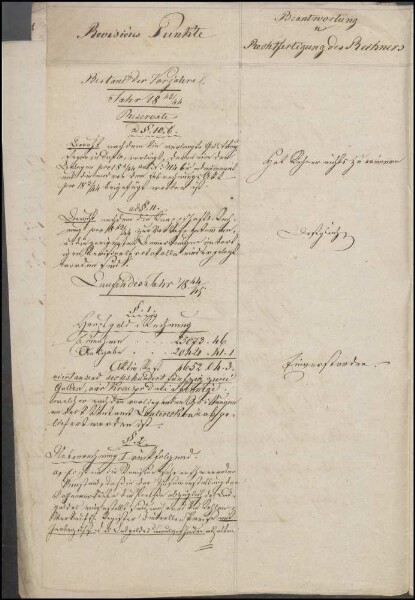 Revisionsprotokoll sämtlicher Rechnungen der Steinkohlengrube
                        Odenbach-Roth 1844/45