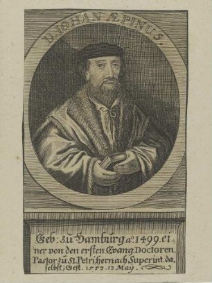 Bildnis des Iohan Aepinus