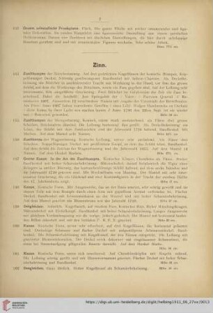 Zinn (Nr. 154-172)