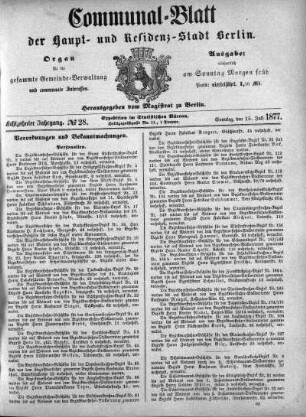 1877,28: No. 28, 15. Juli 1877