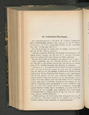 De Controleur-Waschman, door H. T. D.