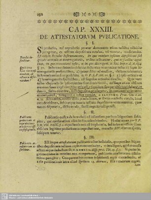 Cap. XXXIII. De Attestatorum Publicatione