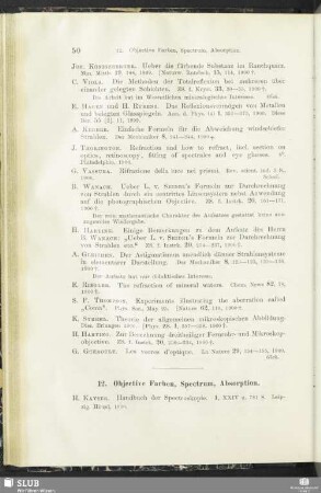 12. Objective Farben, Spectrum, Absorption
