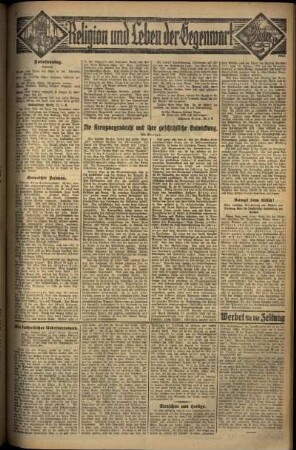 Vierte Ausgabe vom Sonntag, den 13. April 1930.
