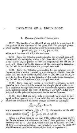 Dynamics of a Rigid Body.