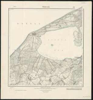 Meßtischblatt 215 : Wobesde, 1928 : Wobesde. - Hrsg. 1891, einz. Nachtr. 1928. - 1:25000. - [Berlin]: Reichsamt für Landesaufnahme, 1928. - 1 Kt.