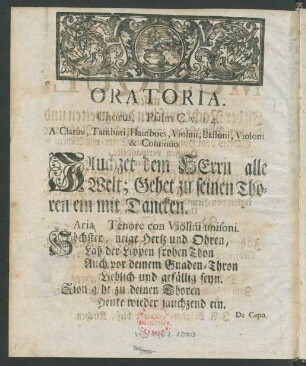 Oratoria.