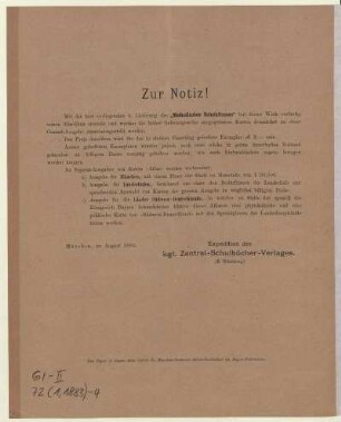 Zur Notiz