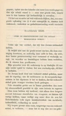 Hoofdstuk XXIII. Over de beschuldiging dat de Javaan mishandeld wordt