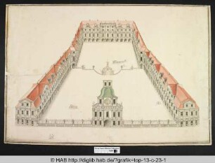 Das Schloss in Braunschweig (Der Graue Hof).