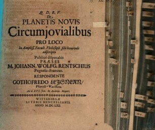 De Planetis Novis Circumjovialibus