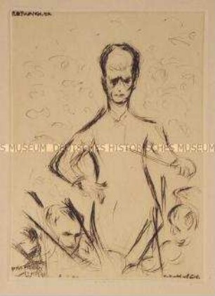 Porträt des Dirigenten Wilhelm Furtwängler im Konzertsaal