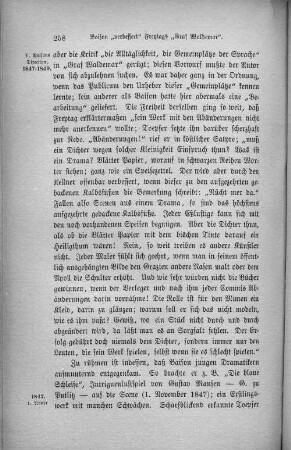 Baison "verbessert" Freytags "Graf Waldemar".