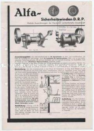 Alfa-Sicherheitswinden D.R.P.
