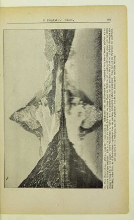 Das Matterhorn, 4500 m, vom Riffelsee gesehen