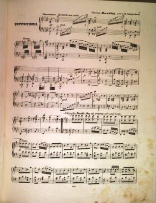 L' écho de l'opéra : ou collection de potpourris brillants sur des thèmes les plus favoris des nouveaux opéras ; arrangés pour le piano. 62, Martha
