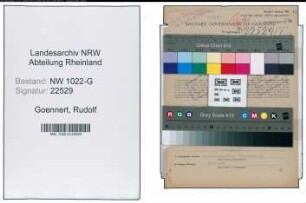 Entnazifizierung Rudolf Goennert , geb. 04.05.1911 (Wissenschaftler)