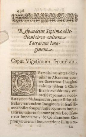 Caput Vigesimum secundum.
