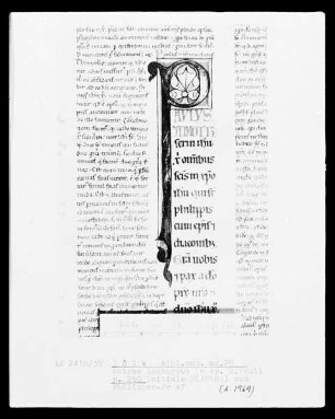 Petrus Lombardus, Commentarius in epistolas Sancti Pauli: Initiale P