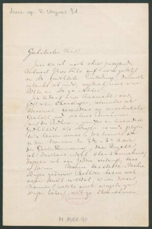 Brief an Richard Fricke : 26.05.1875