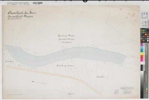 Ems Bauwartbezirk Meppen Stromkarte Meppen - Hemsen km 8,4-9,3 1904 1 : 1000 64 x 100 farb. Druck: Bogdan Gisevius Dortmund-Ems-Kanal Verwaltung B Nr. 504