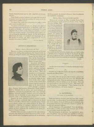 La glotonería : (Del "carnet" de una gran dama)