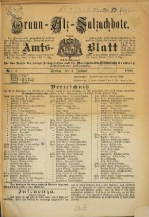 Traun-Alz-Salzachbote : Volksblatt für jedermann ; Amtsblatt der Marktgemeinde-Verwaltung Trostberg. 23. 1890