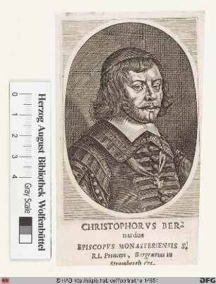 Bildnis Christoph Bernhard (von Galen), 1650-78 Fürstbischof von Münster