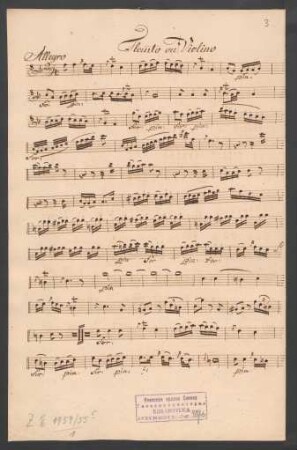 Flauto ou Violino