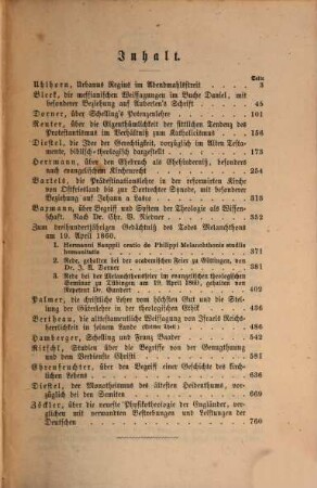 Jahrbücher für deutsche Theologie. 5. 1860