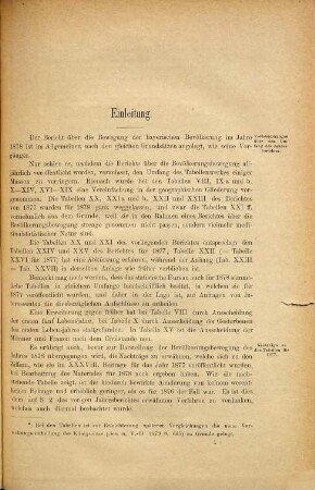 Bewegung der Bevölkerung im Königreiche Bayern : Jahresbericht, 1878