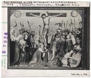 München, Bayerisches Nationalmuseum: Bamberger Altar, Mittelbild, Kalvarienberg
