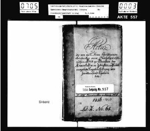 Legatenstiftung über 2000 Taler der Christiane Friederike Kees zu Zöbigker zu Gunsten der Armenkasse Zöbigker und Prödel