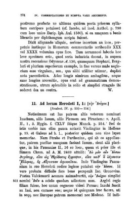 11. Ad locum Herodoti I, 1: