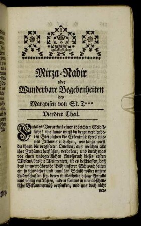 Vierdter Theil.