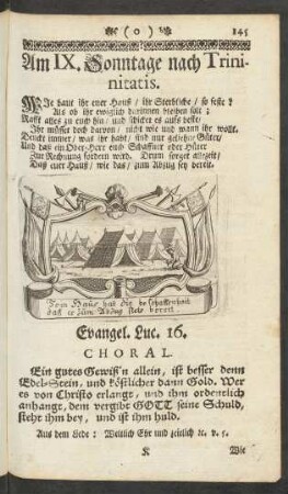 Am IX. Sonntage nach Trinitatis