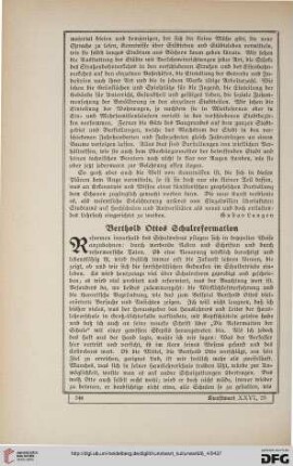 26: Berthold Ottos Schulreformation