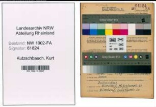 Entnazifizierung Kurt Kutzschbauch, geb. 18.08.1896 (Haendler)