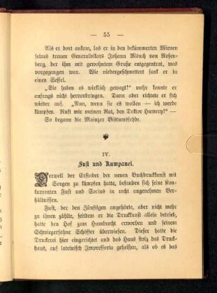 IV. Fust und Kumpanei