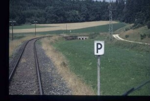 Strecke in km 43+ zwischen Sondernach und Mehrstetten