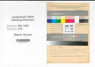 Entnazifizierung Konrad Melzer , geb. 14.01.1907 (Arbeiter)
